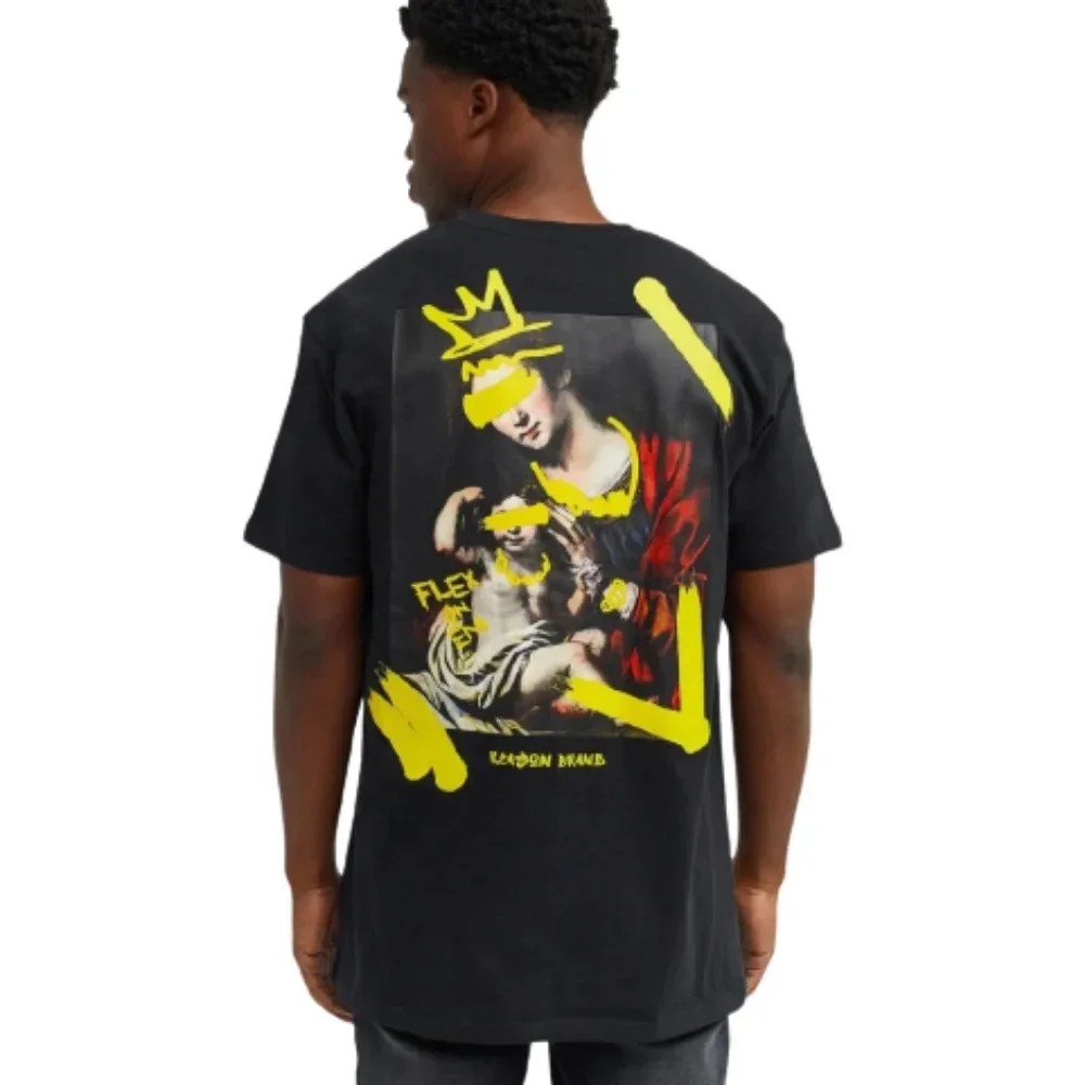 Reason Brand Flex On Em Back Print Short Sleeve T-Shirt Size Men's Large NEW - Picture 2 of 13
